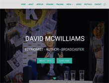 Tablet Screenshot of davidmcwilliams.ie